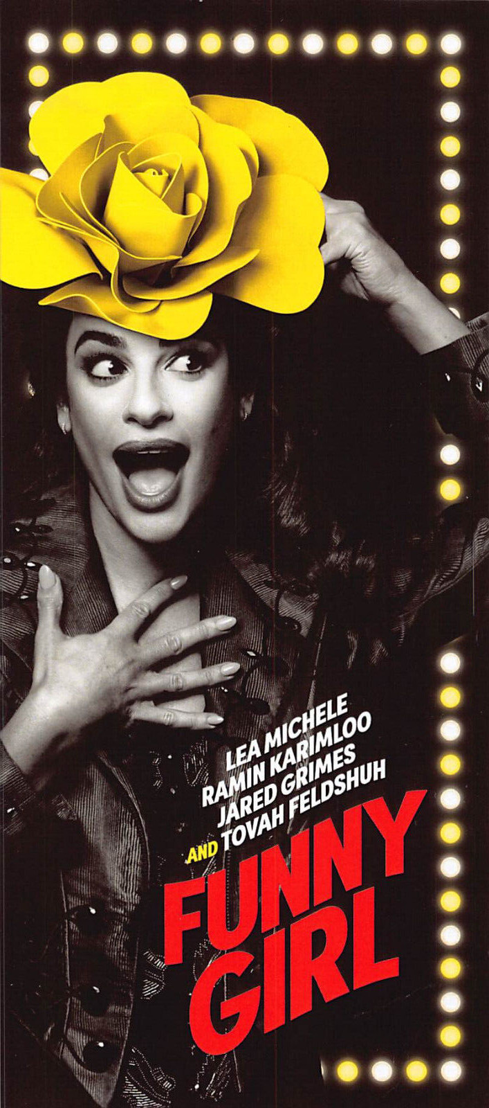 Funny Girl Lea Michele Ramin Karimloo 2023 Ad Flyer Broadway New York City NYC