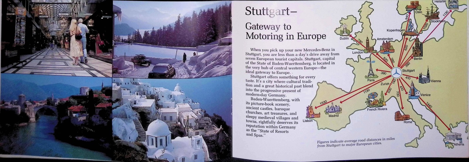Mercedes-Benz European Delivery Brochure 1970s Berchtesgaden Map Guide