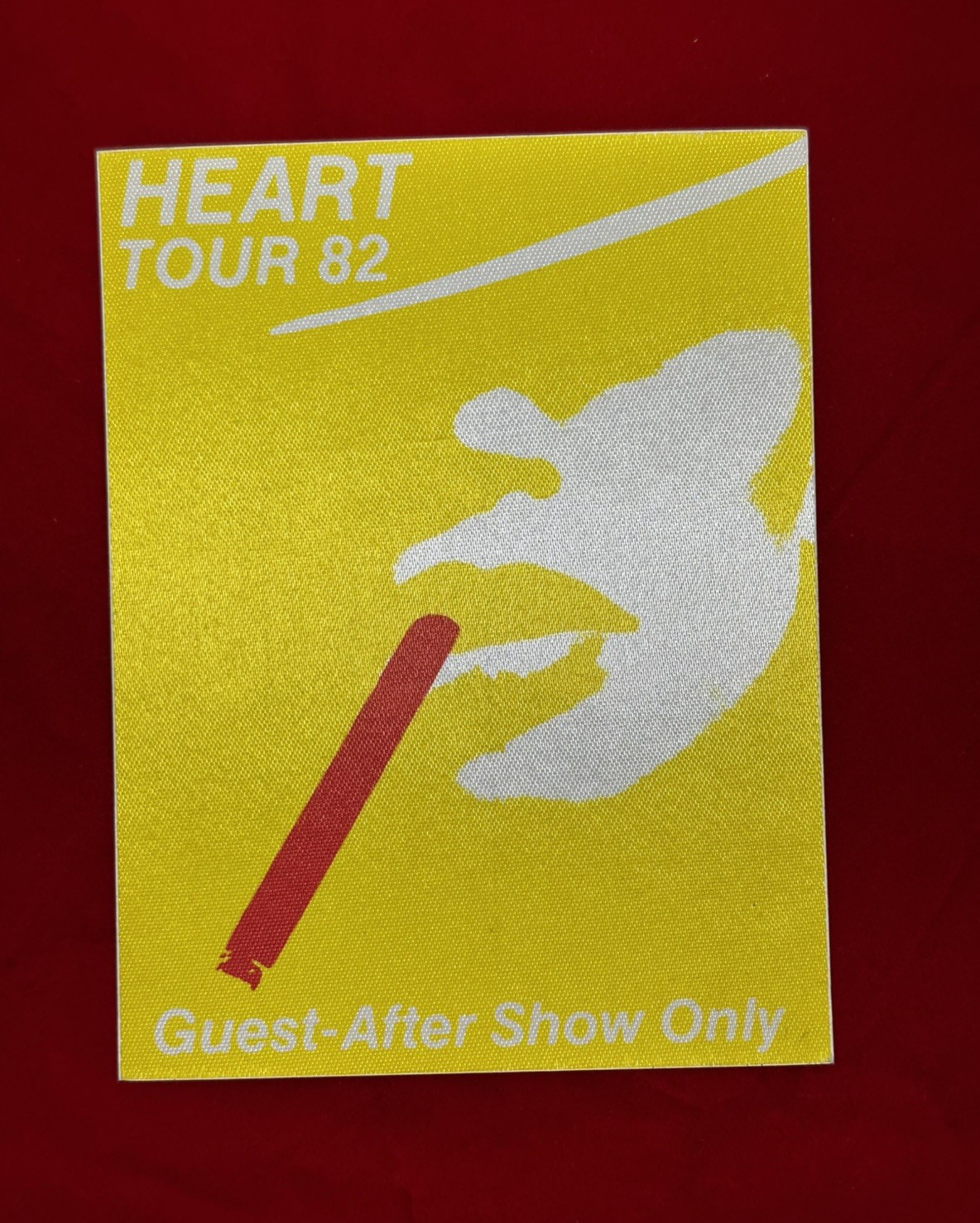 HEART VINTAGE CONCERT TOUR GUEST BACK STAGE PASSES LOT OF 7 FROM 1982-1988