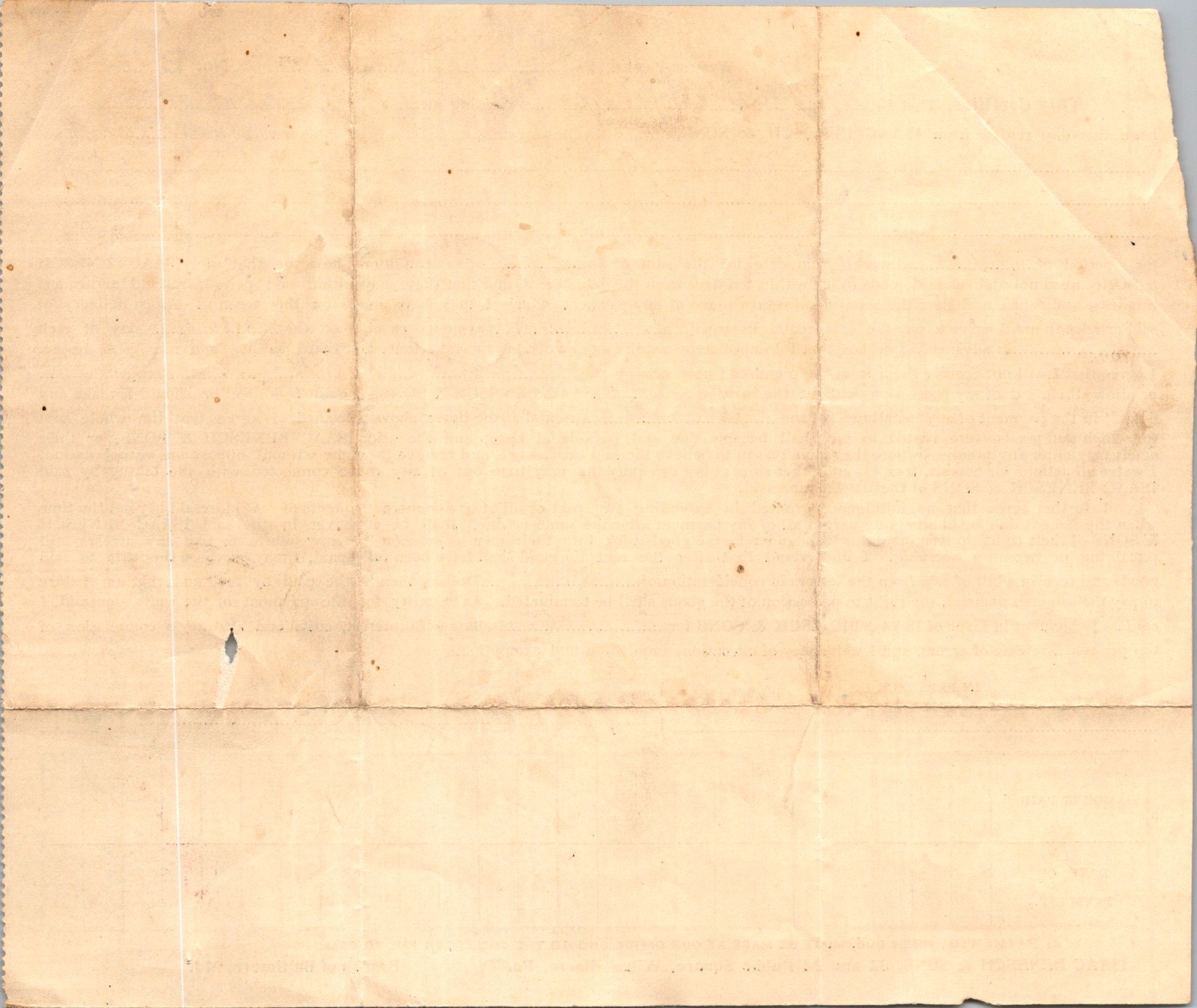 1900s Isaac Benesch & Sons Mrs Neil Brogan Lease Agreement Form Antique