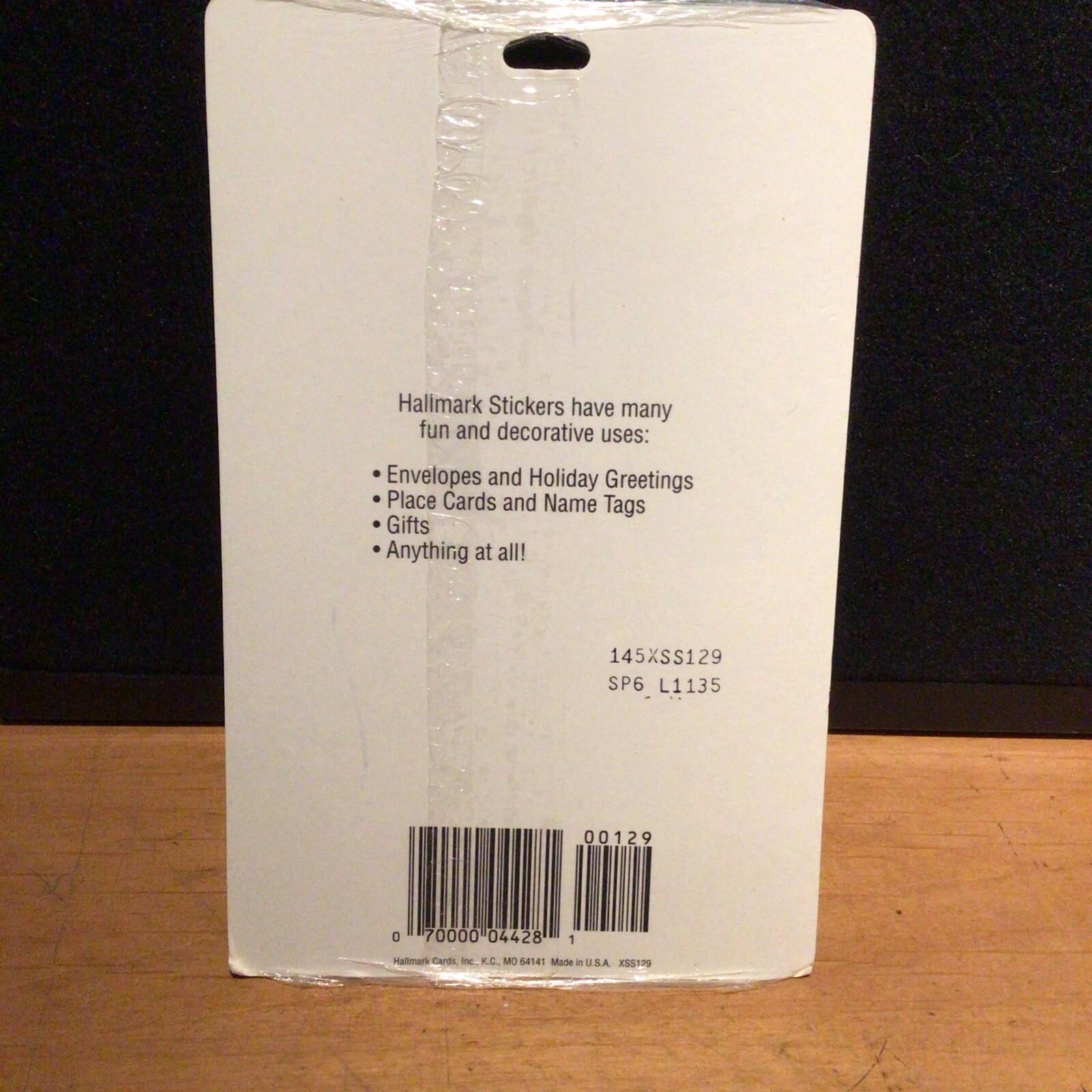 Vtg SEALED 4 sheets Hallmark Stickers Merry Christmas Holiday Labels