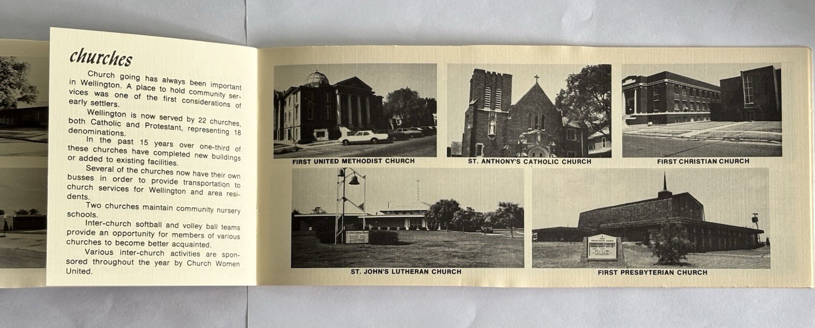 Vintage Wellington KS Travel Brochure Chamber of Commerce Wheat Capital of World