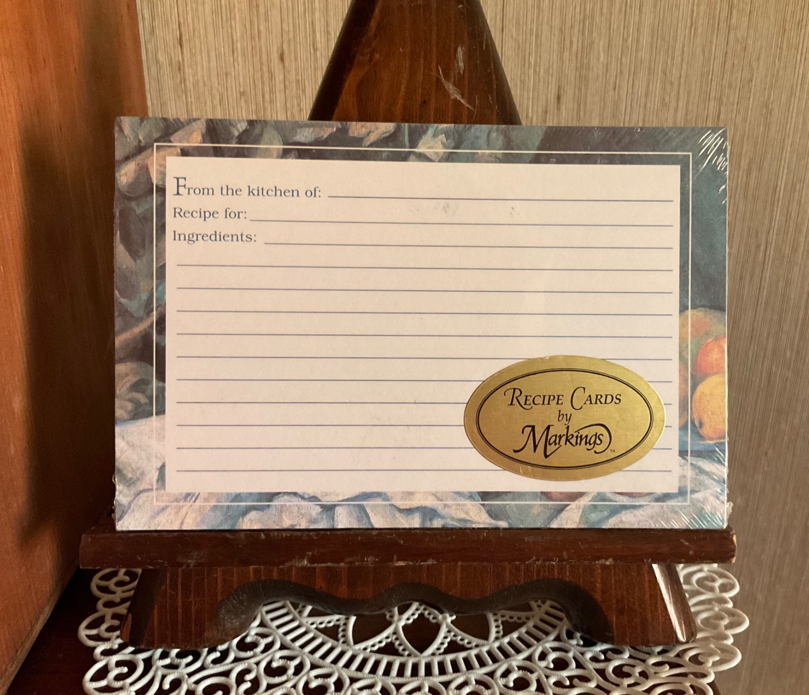 Pack of 50 NEW 4 x 6 Lined Recipe cards Markings sealed package