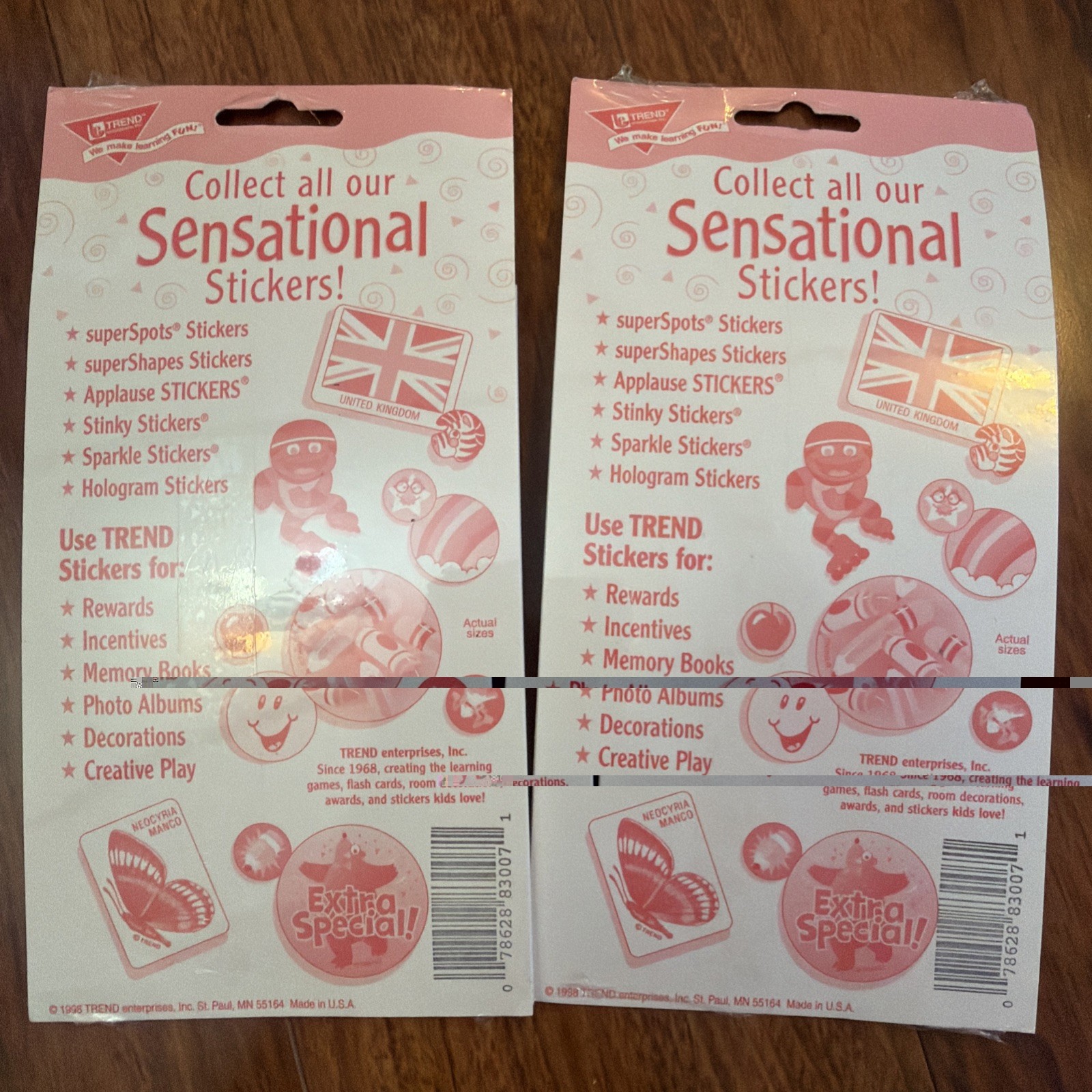 Vintage Trend Scratch ‘N Sniff Stinky Stickers Licorice Butterscotch 4 Packs