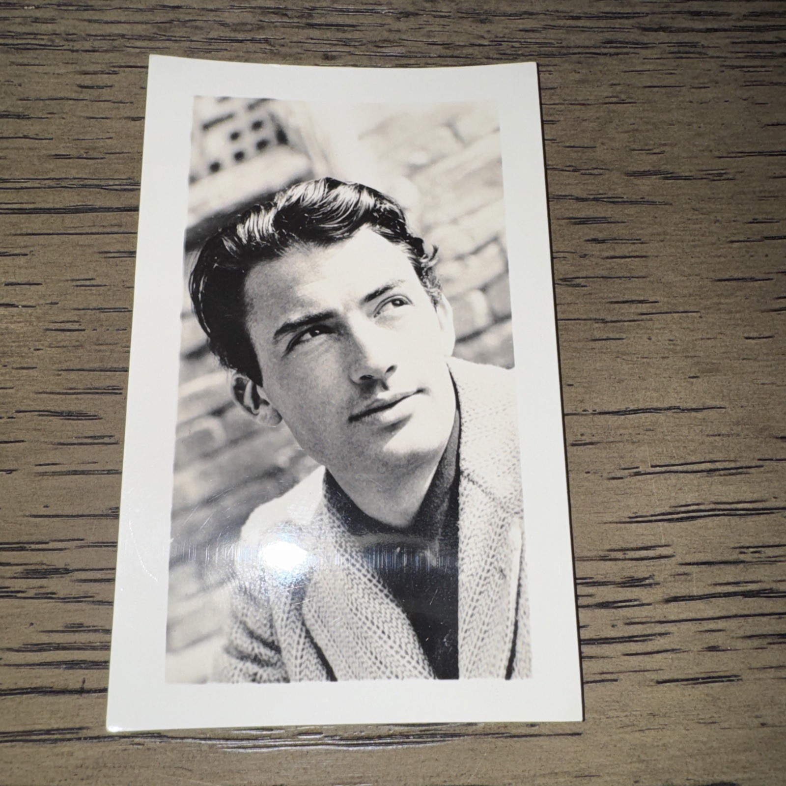 Gregory Peck Black and White Studio Photo 2.5″ x 4″ Vintage Hollywood Actor