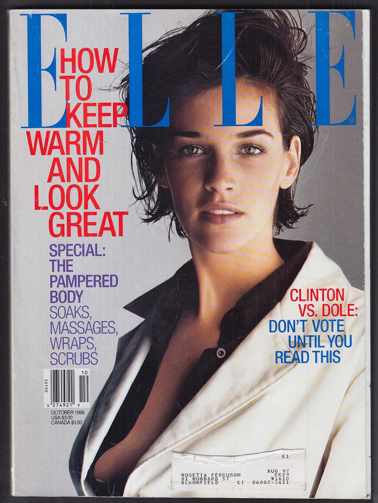 ELLE Shiraz Alberta Ferretti Jil Sanders Lela Rochon Ethan Hawke + 10 1996