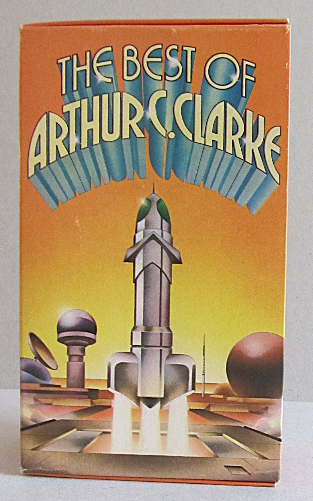 SLIP CASE/BOX~THE BEST OF ARTHUR C. CLARKE~4 PAPERBACK VOLUMES~DEL REY~MID 1970s