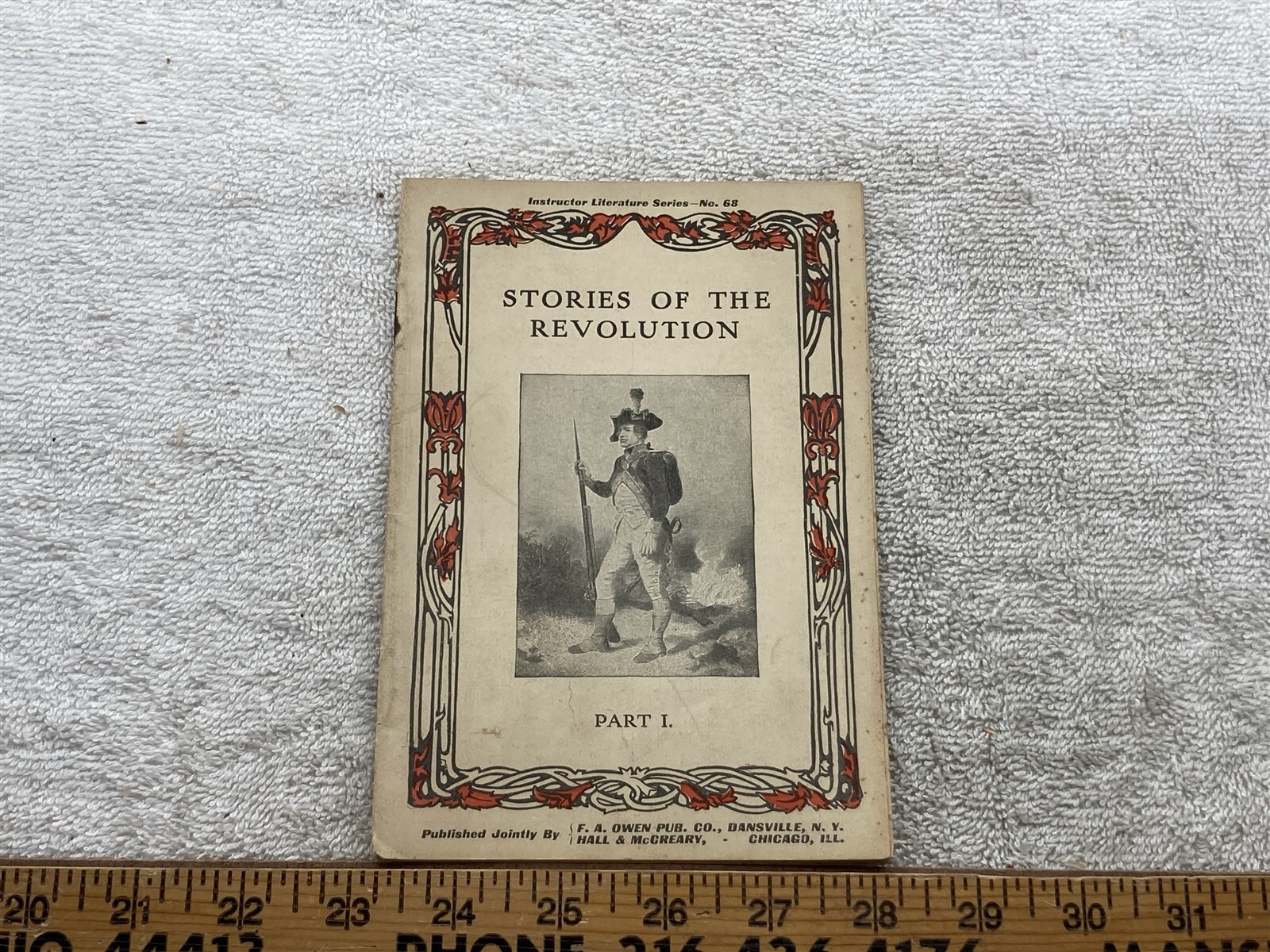 1906 Stories of the Revolution No 68 Nellie McCabe School Classic Series Vtg