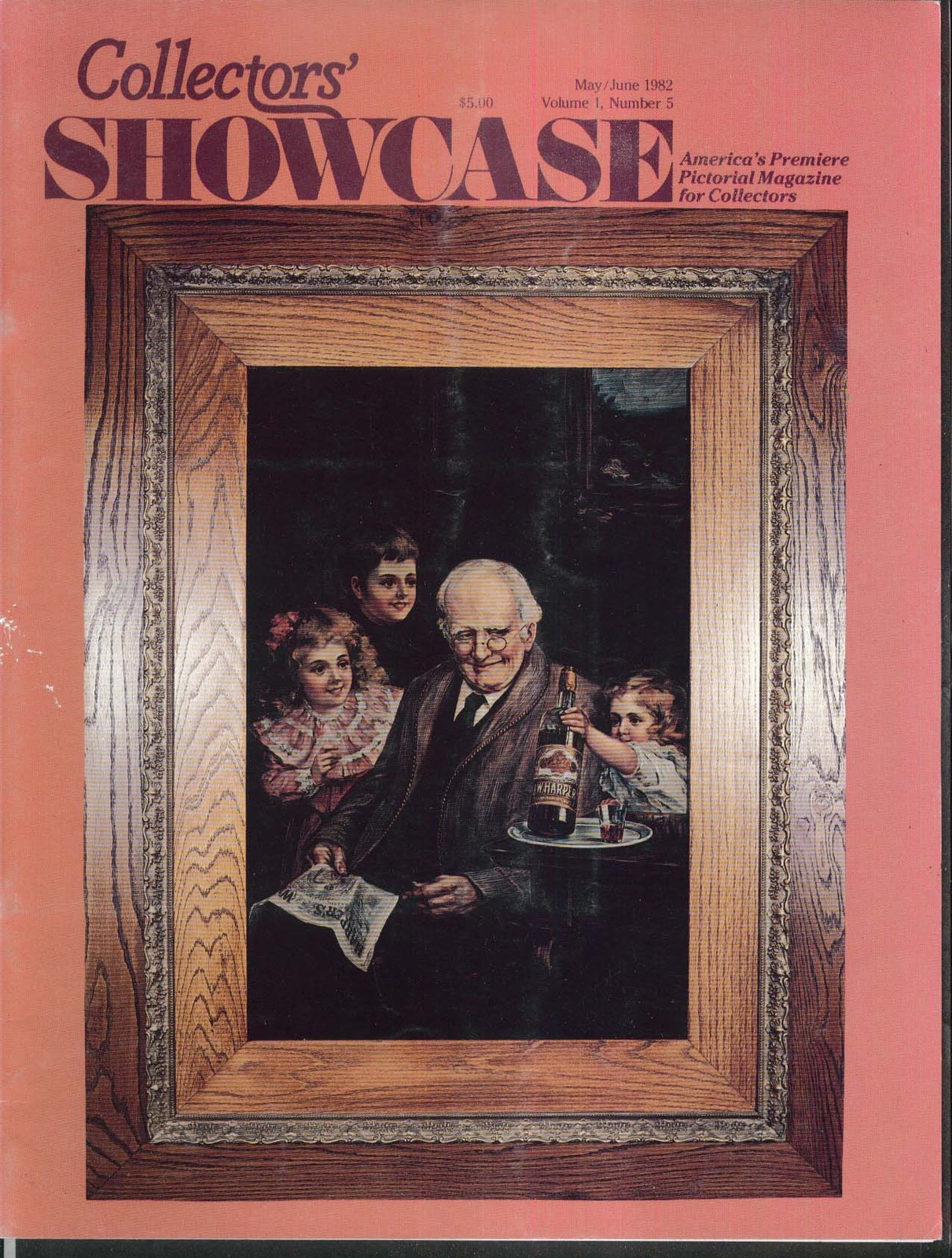 COLLECTORS SHOWCASE Reverse Glass Tuchfarber Kewpie Shirley Temple 5-6 1982