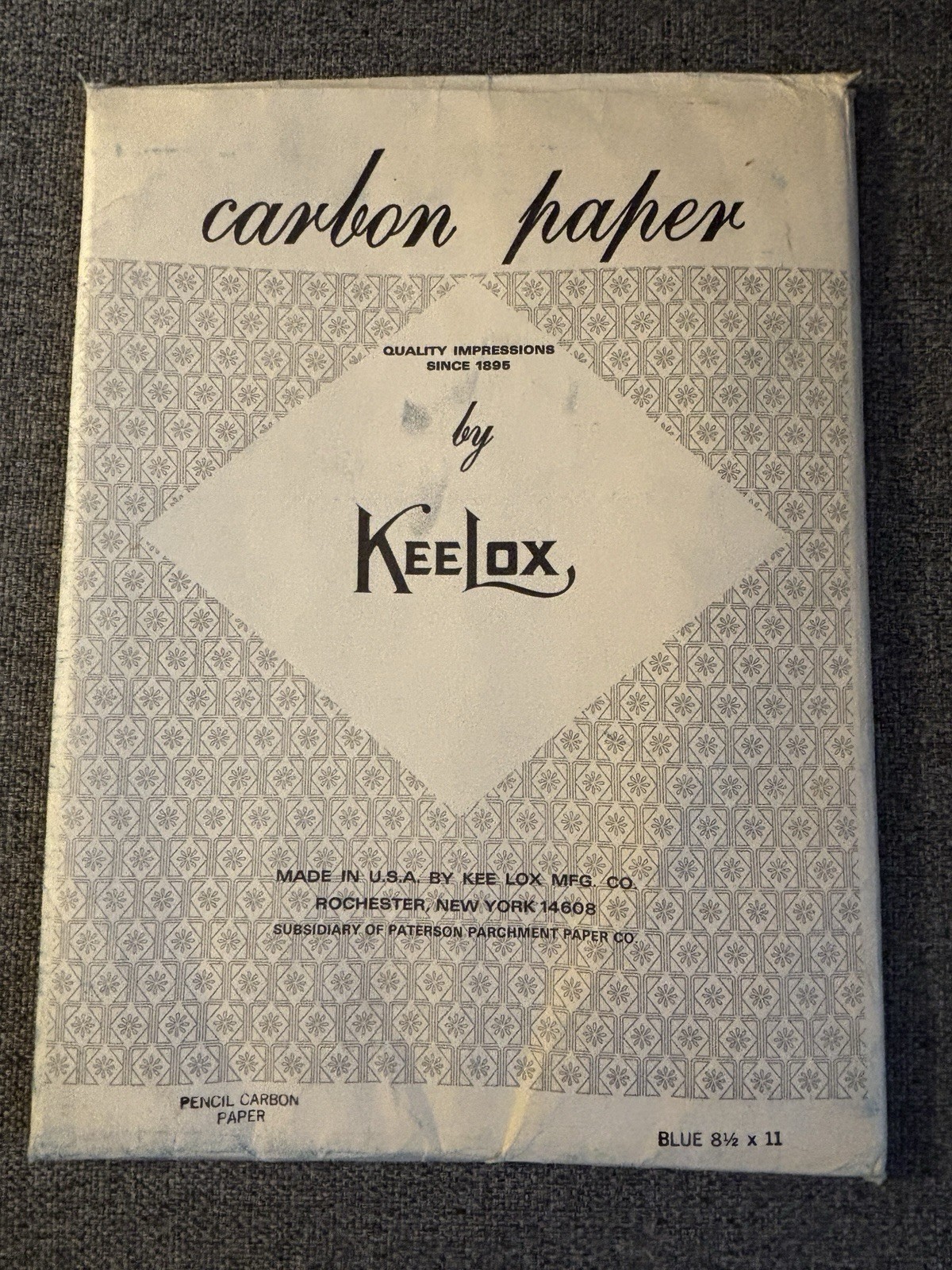 Vintage Keelox Blue Carbon Paper 60 Sheets 8 1/2 X 11 – 1960’s