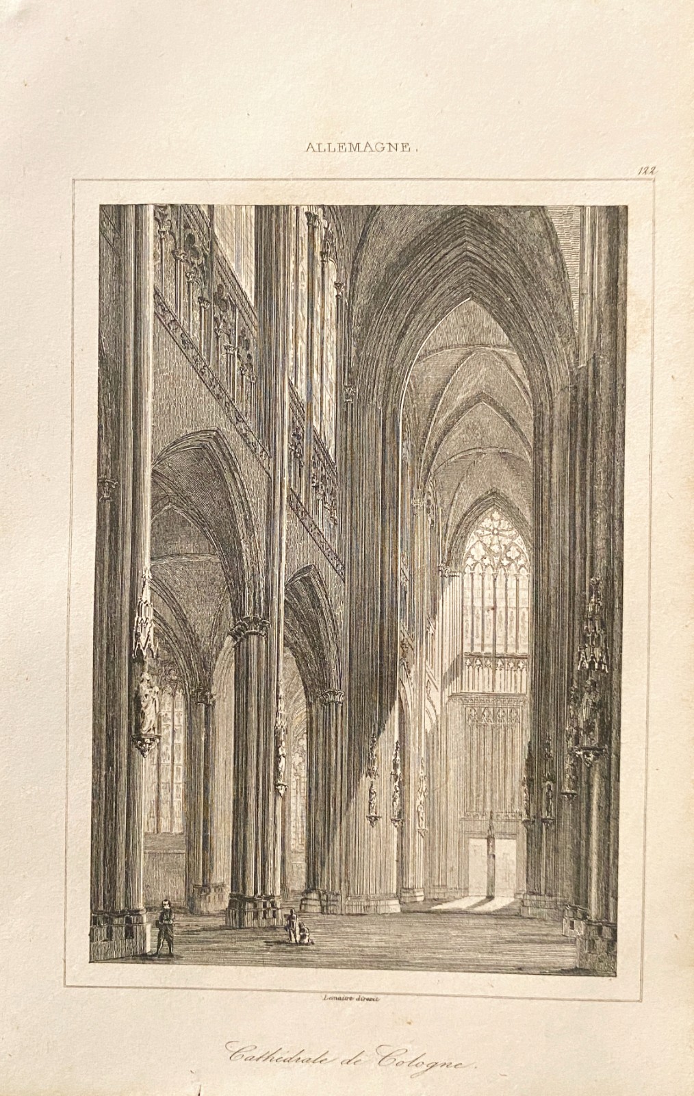 Engraving Germany “Cologne Cathedral”