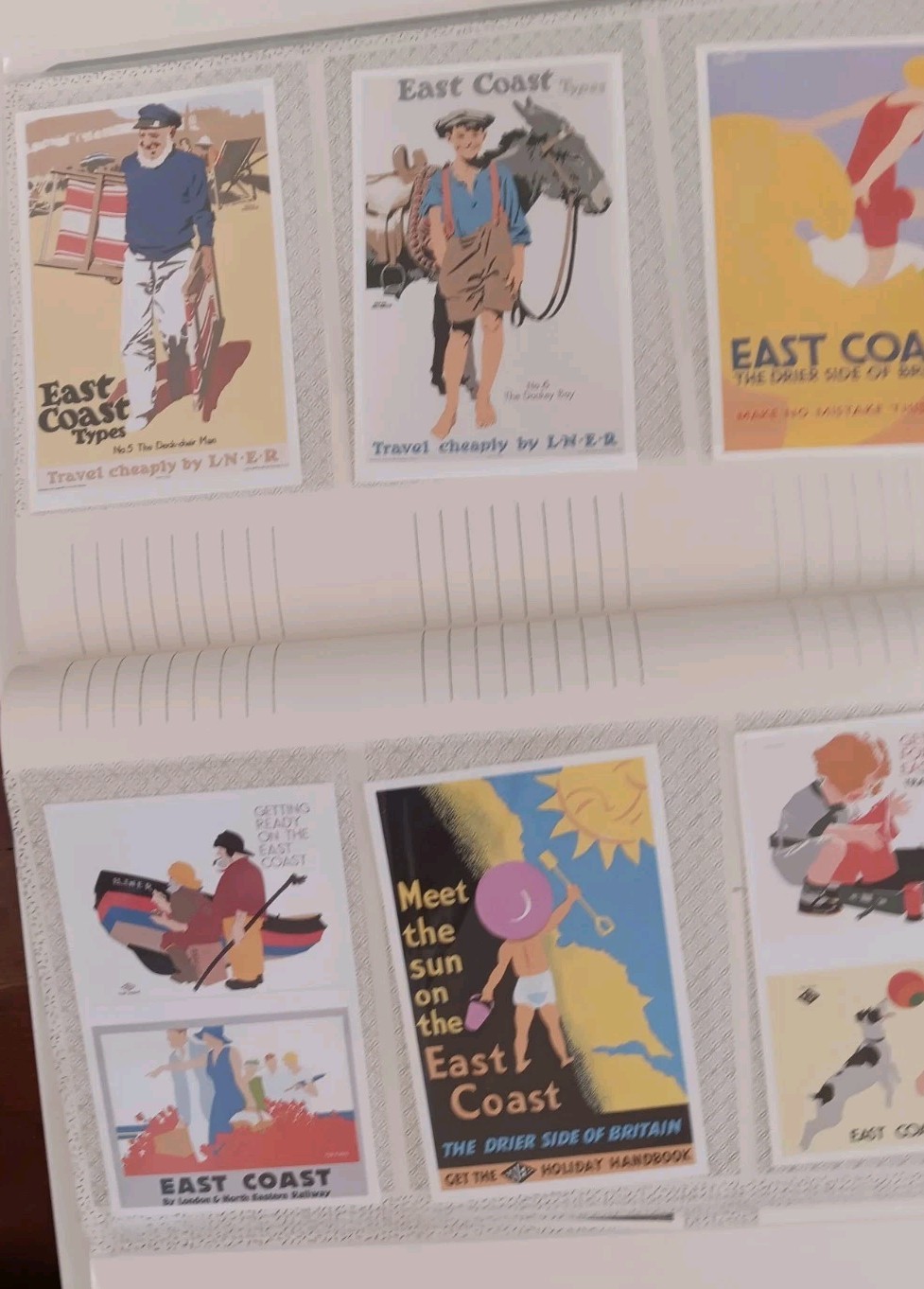 Steam Train Postcards. 4 Books Each Containing Approx 50 Cards Mostly LNER.