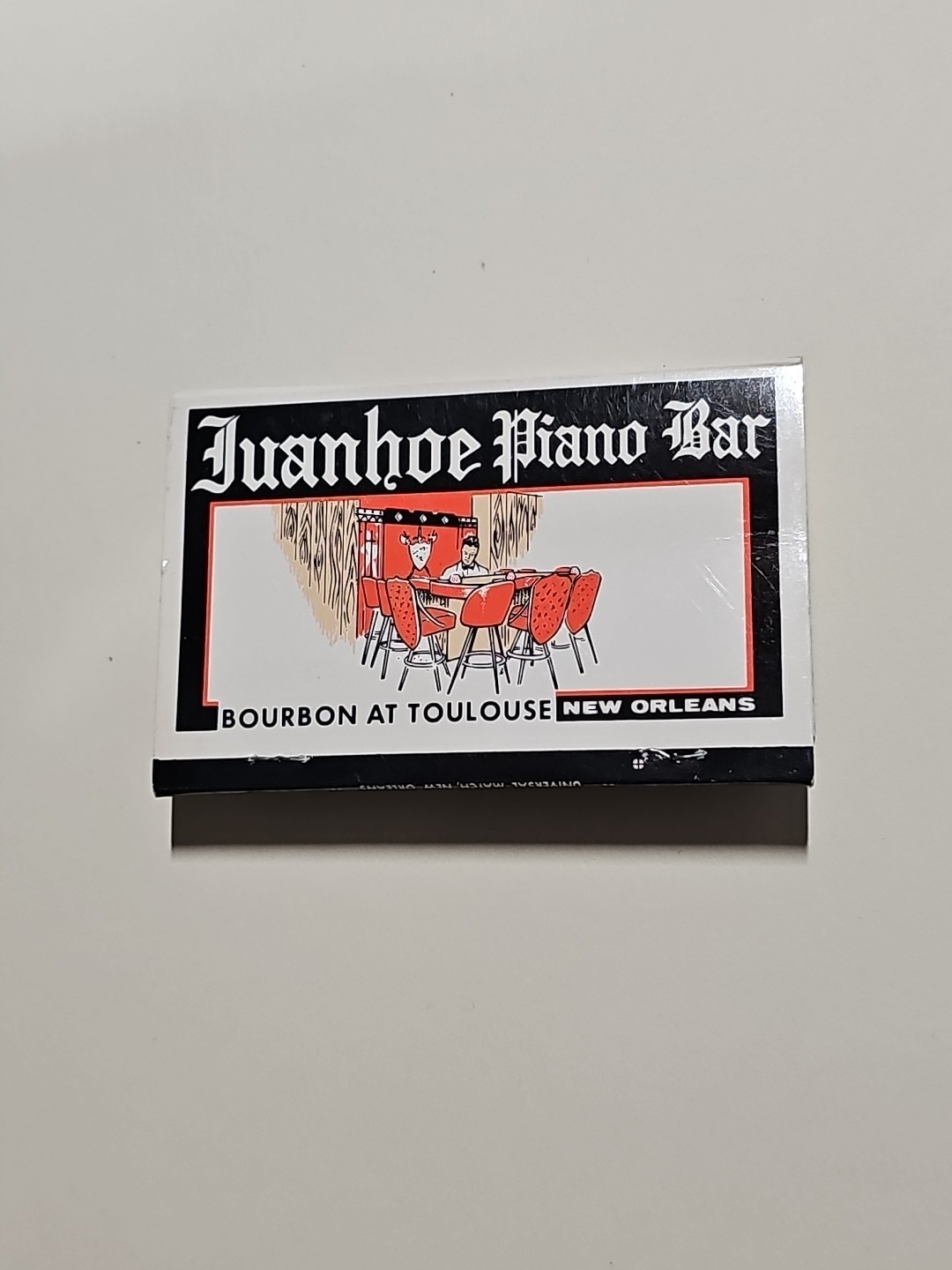 Vintage Unstruck Ivanhoe Piano Bar/500 Club Matchbook Linda Brigette Risqué