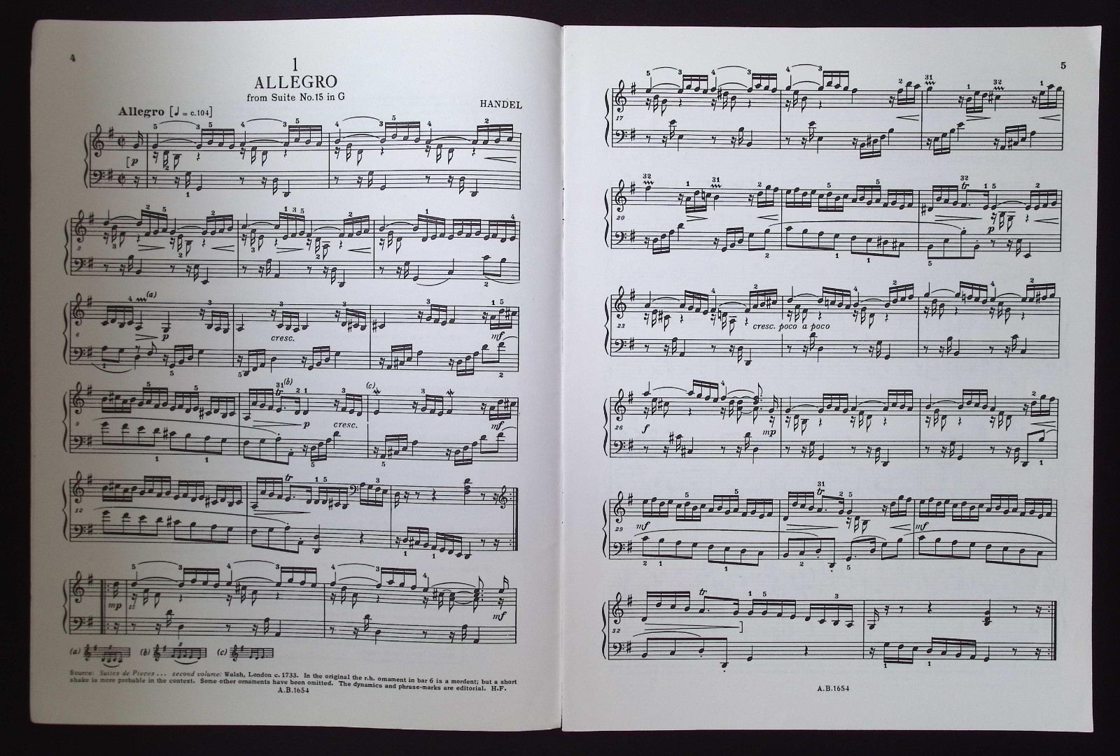Royal Schools of Music Pianoforte Examinations 1979 Grade 5 List B