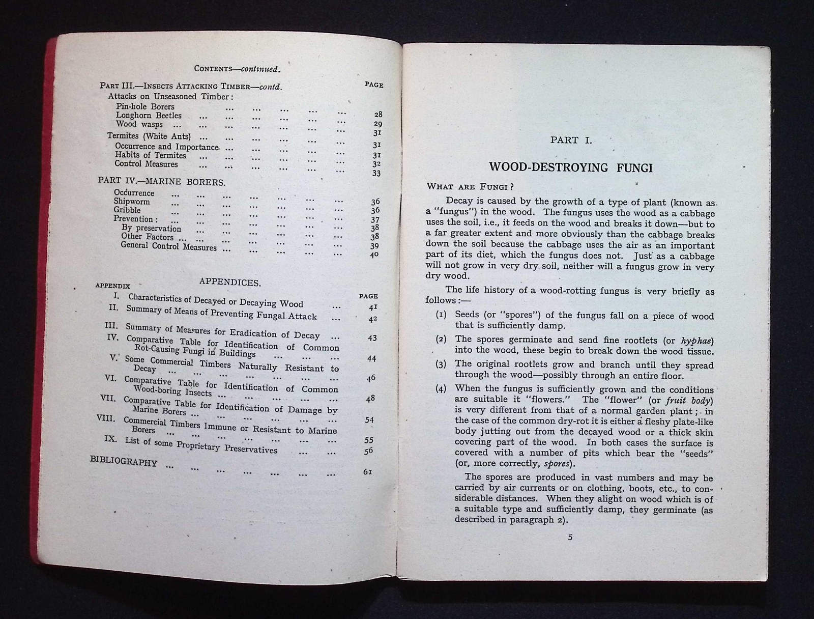 Timber Pests: Their Origin, Prevention & Cure by Timber Development Assoc., 1949