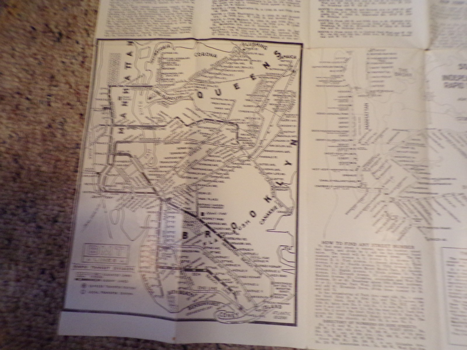 1938 New York City Illustrated Map World’s Fair Site Street Index Transportation