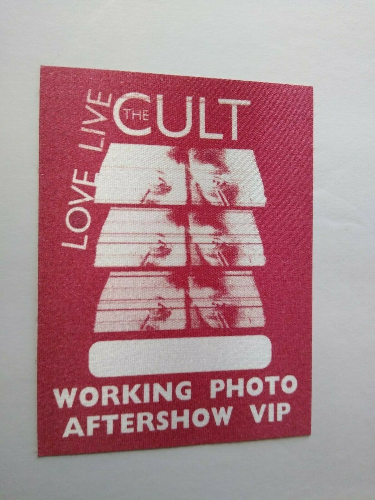 The Cult Love Live Backstage Pass Original VIP Hard Rock Music Concert Tour 2009