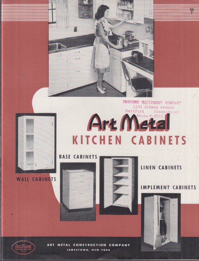 Art Metal Kitchen Cabinets sales folder 1950 Jamestown NY