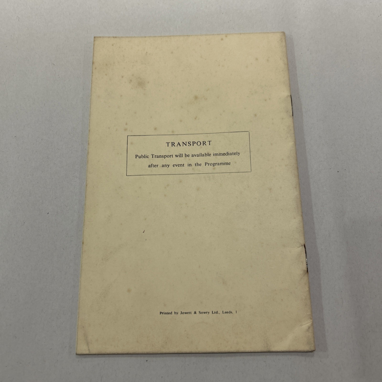 Coronation Programme 1953 – City of Leeds Official Issue Sixpence City Council