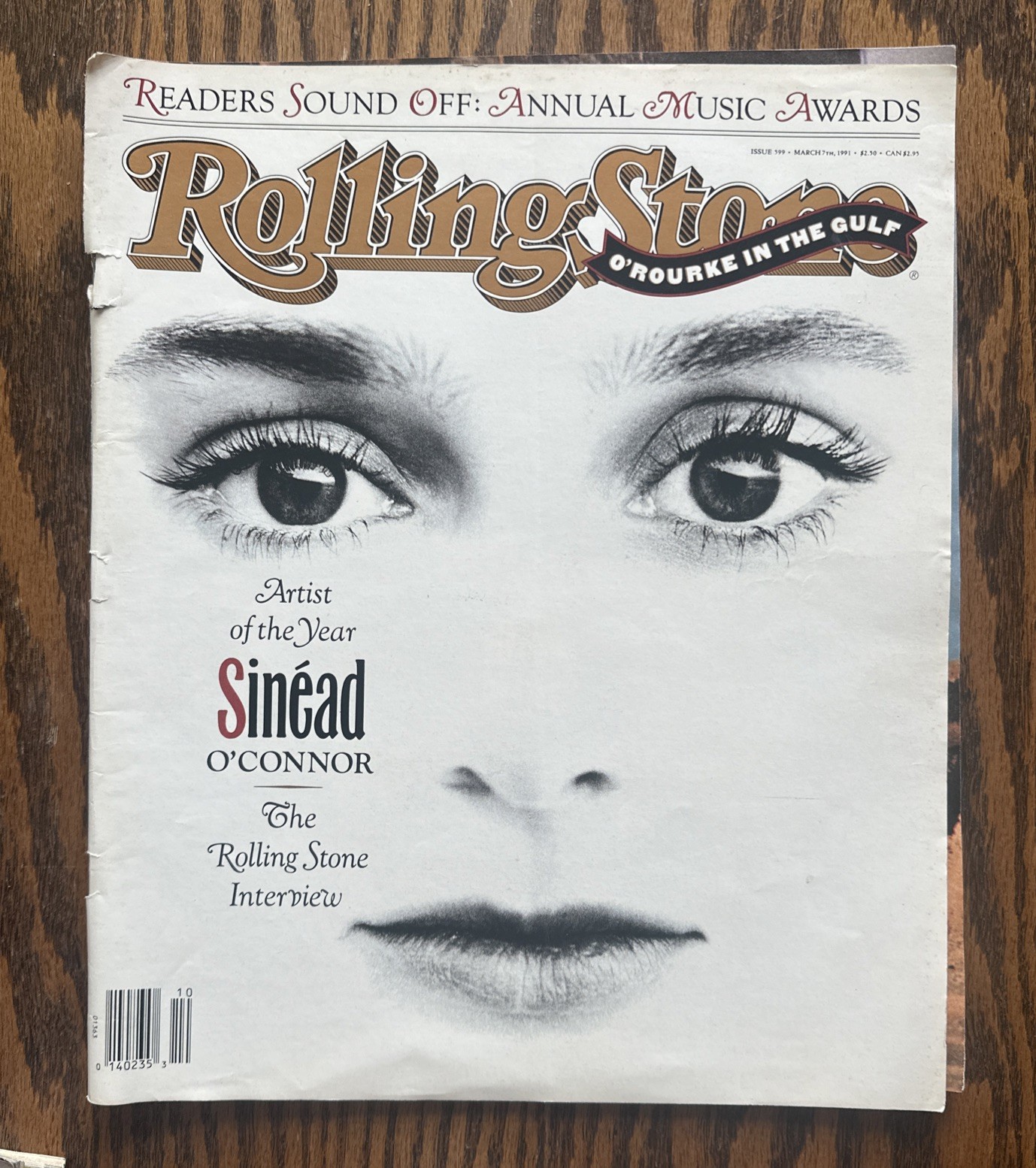 ROLLING STONE Magazine Issue 599 March 7, 1991 Sinead O’Connor Cover