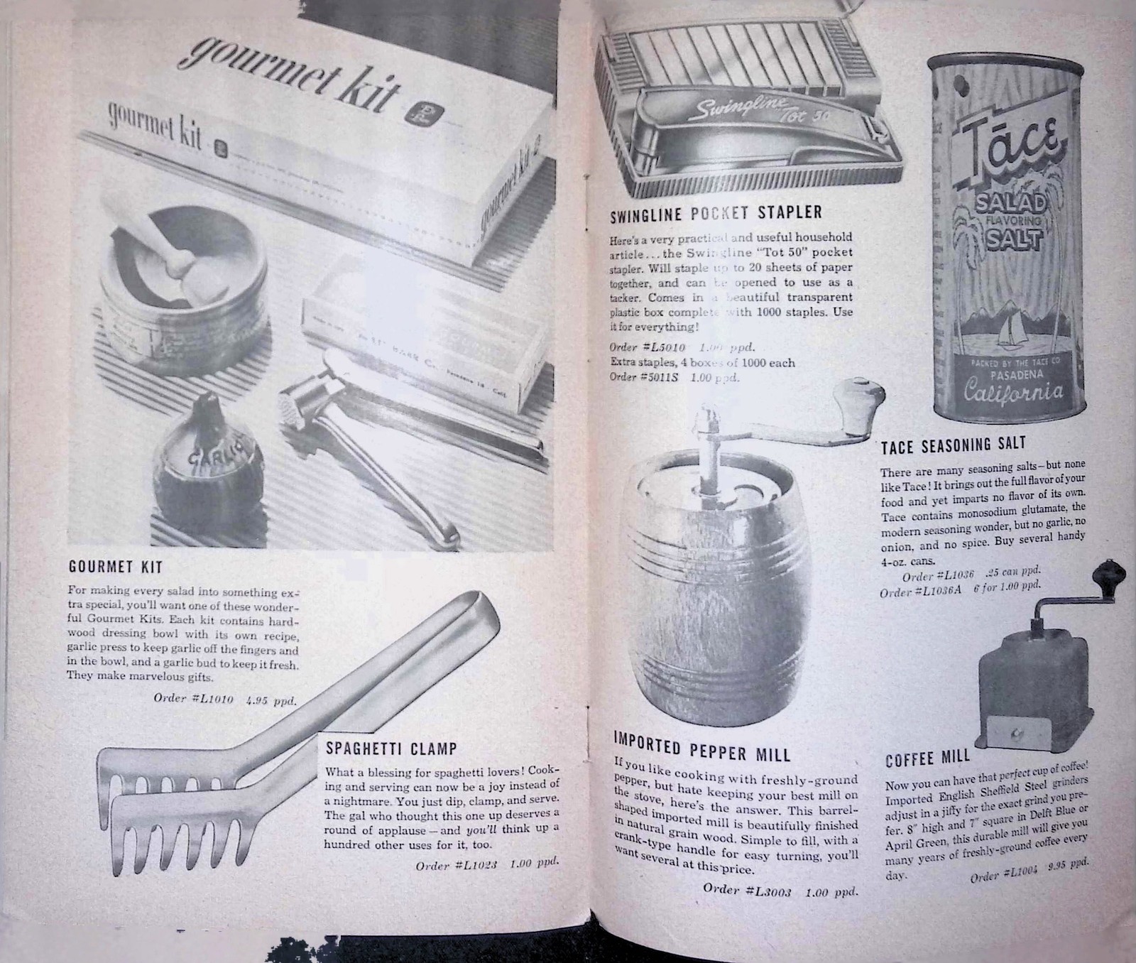 L-35 Catalog Page c1950 Kitchenware Grid Advertising Americana Ephemera