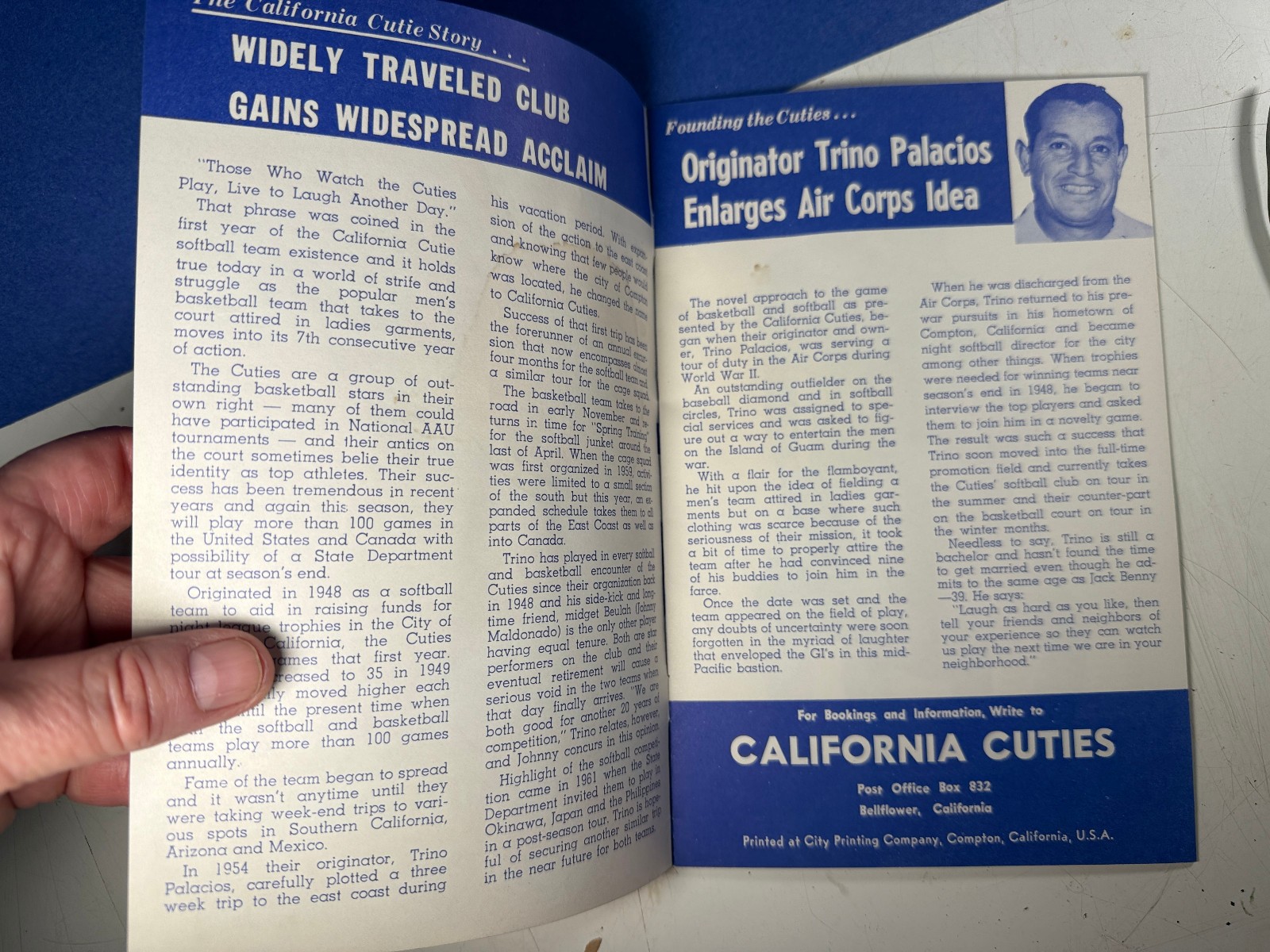 VTG 1960’S CALIFORNIA CUTIES BASKETBALL TEAM PROGRAM MEN IN DRAG QUEENS GAY INT.