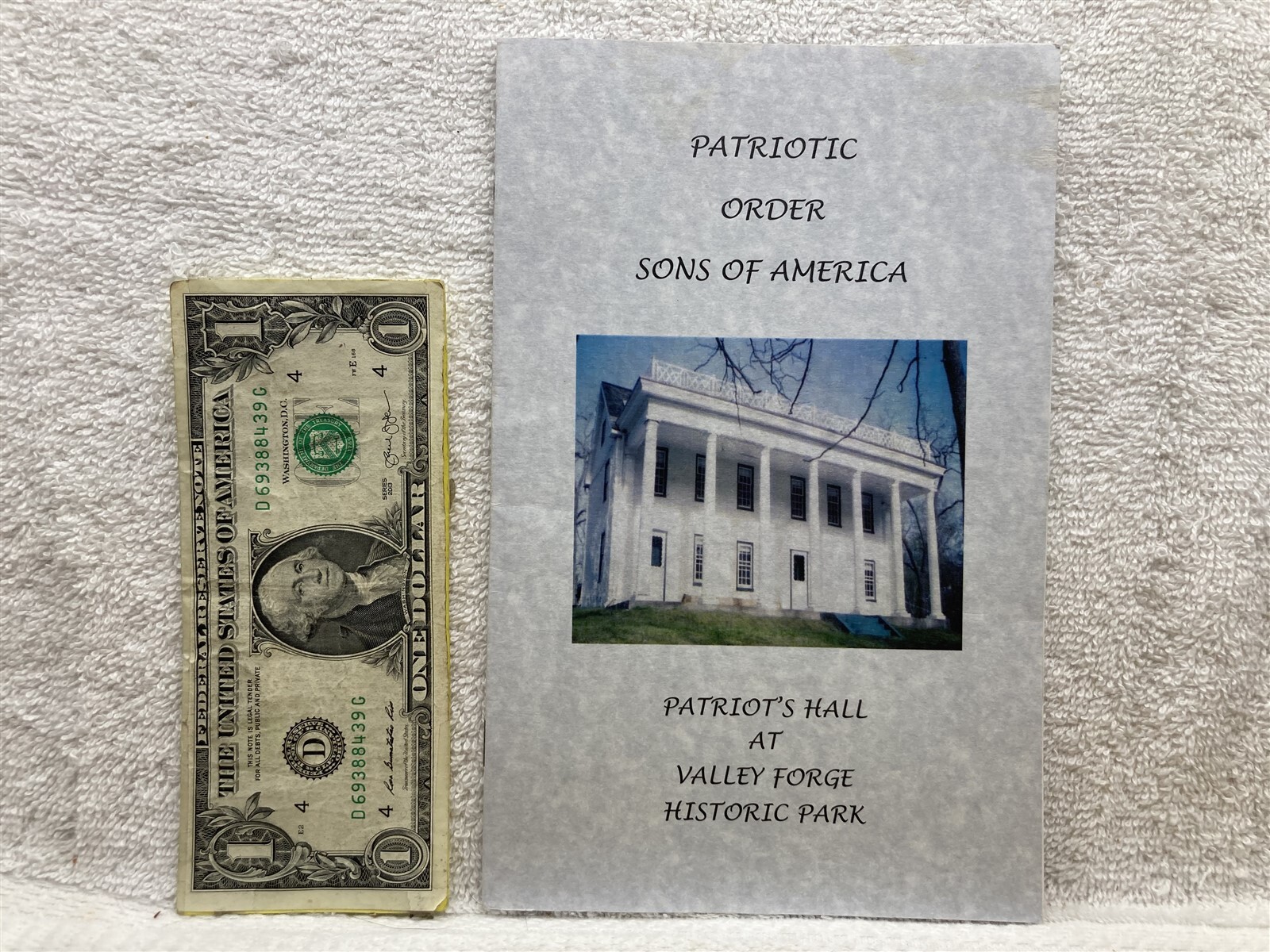 2000’s Patriotic Order Sons of America Patriot’s Hall Valley Forge Park PA Vtg