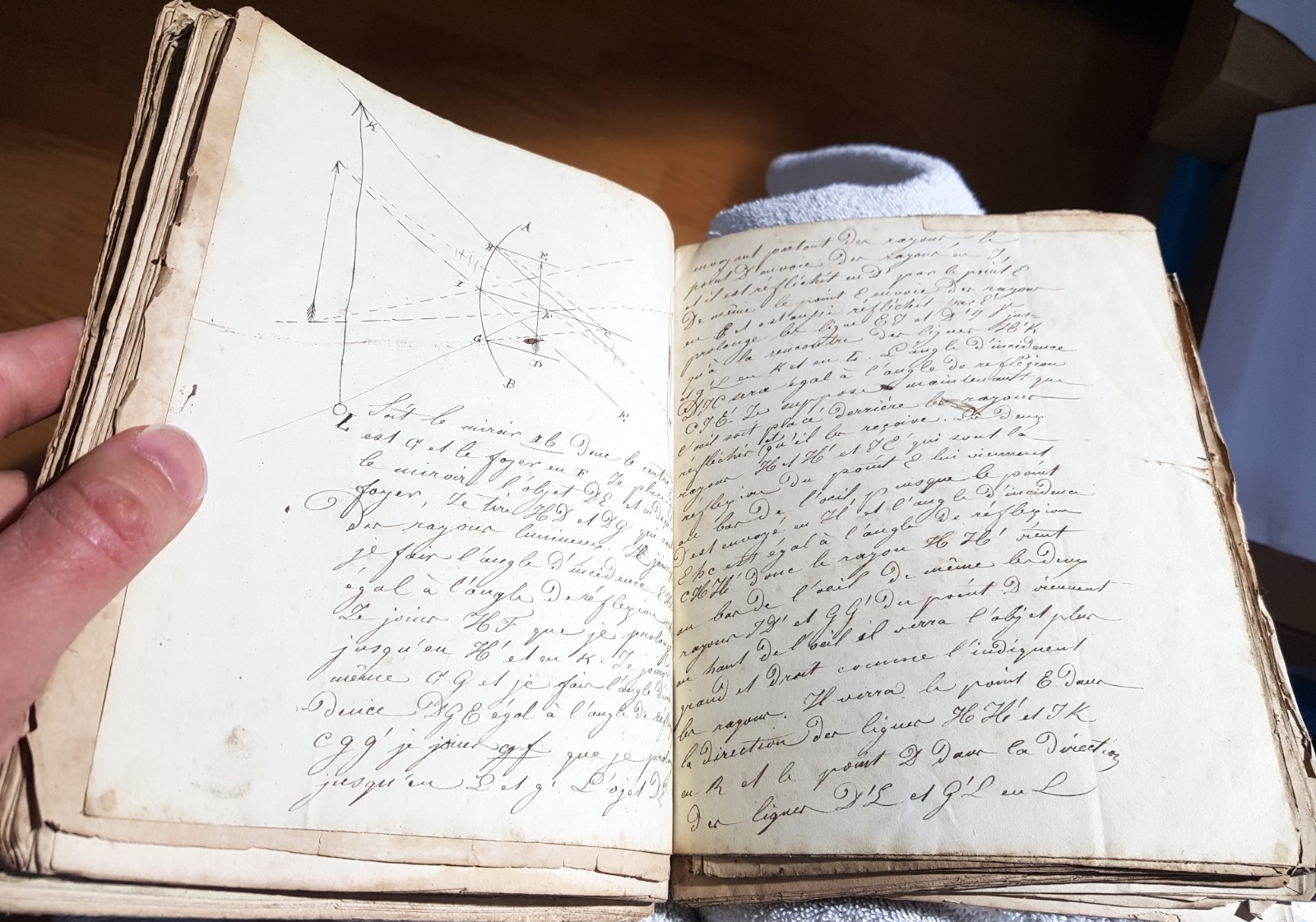 Important 19th Century Physics Chemistry Manuscript Set, Many Diagrams