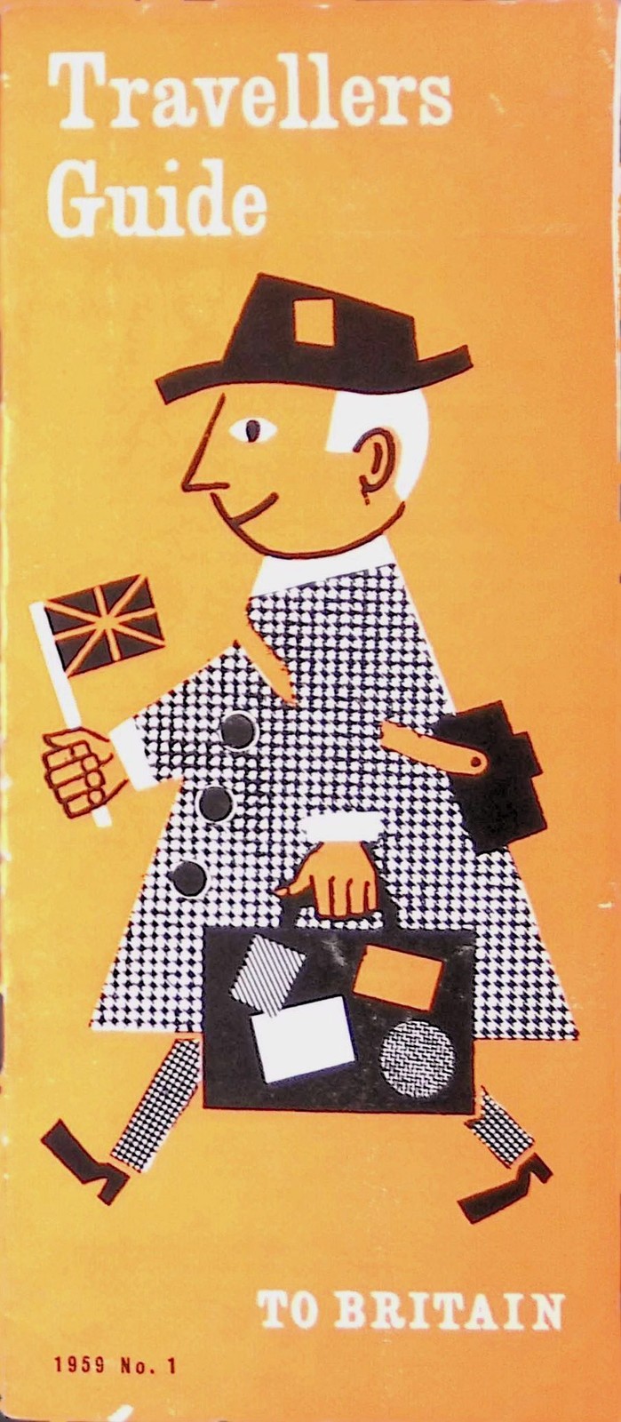 1959 Travellers Guide to Britain No 1 Brochure UK Travel Prices Currency Map