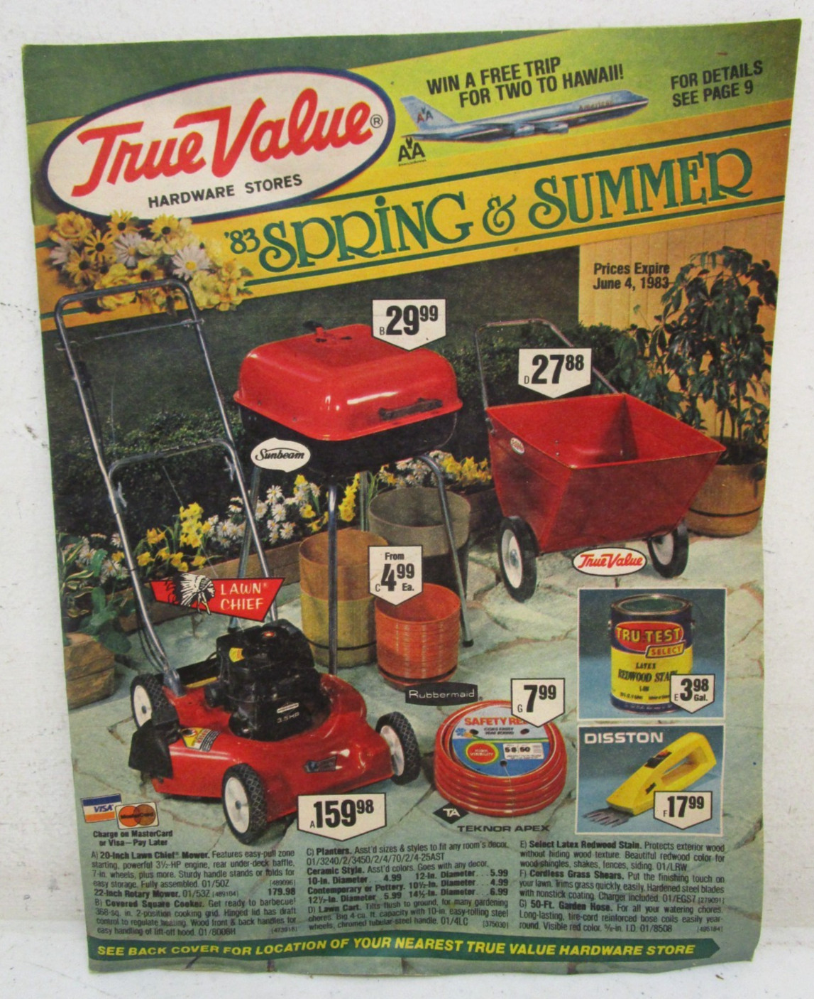 1983 VINTAGE 1980’s TRUE VALUE HARDWARE STORE SPRING & SUMMER SALES CATALOG