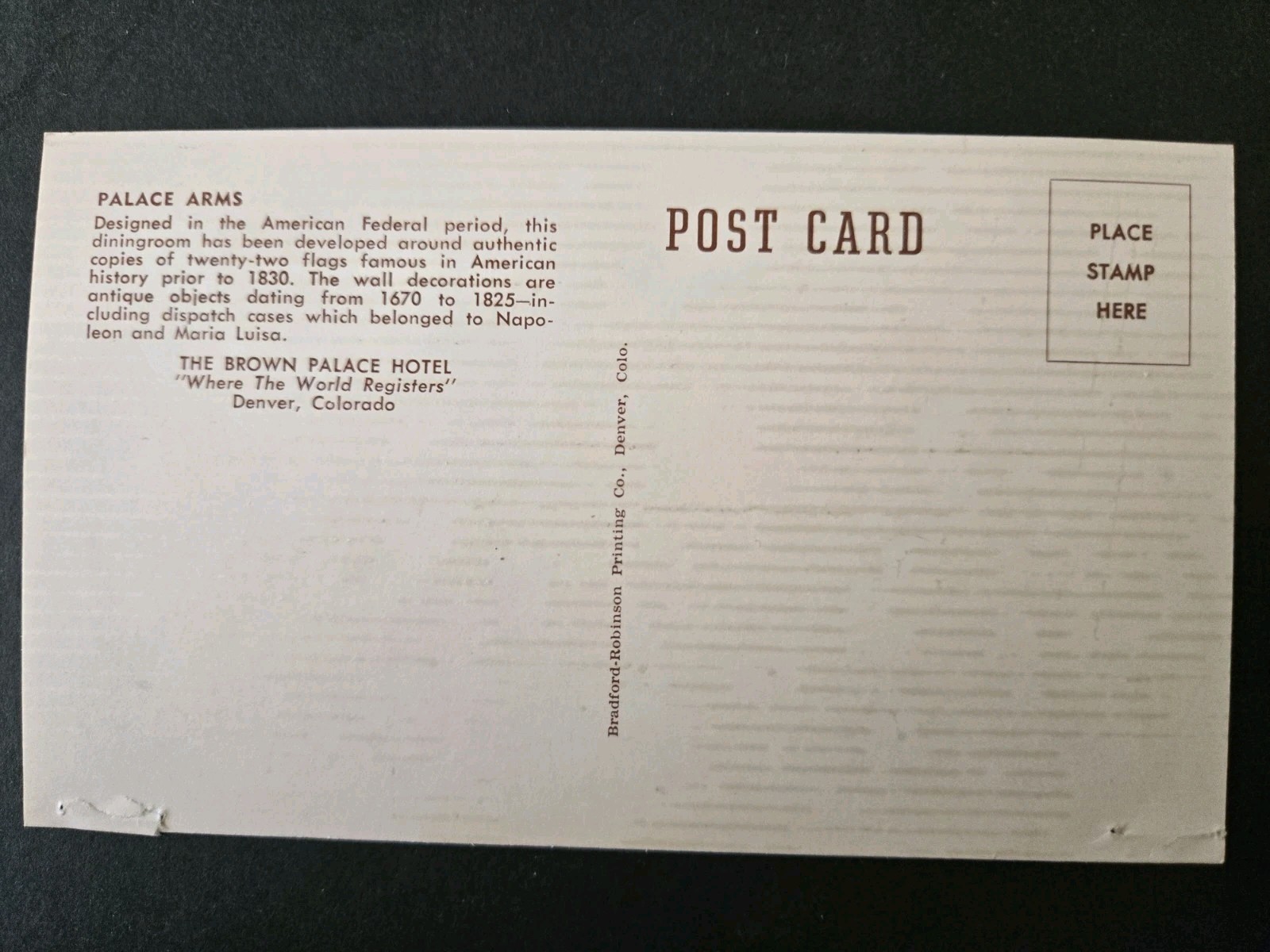 The Brown Palace Hotel Denver Colorado Booklet 1967, 3 Postcards