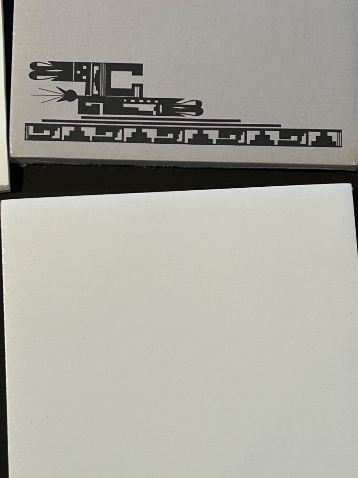 Vintage 80s APACHE DESIGN, Inc. Embossed Paper Tablets BUFFALO Pattern -Qty 4