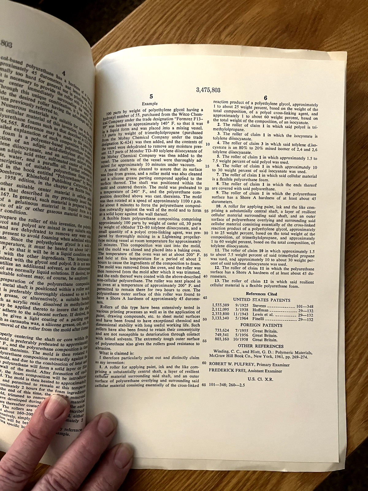 1969 United States of America Patent Office Granted Patent Papers NICE