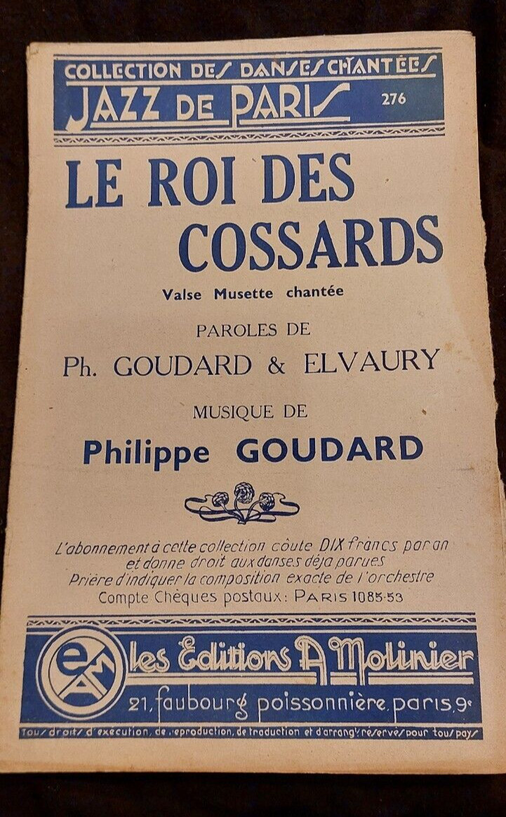 Partition The King Of Cossards Goudard Elvaury Sheet Music