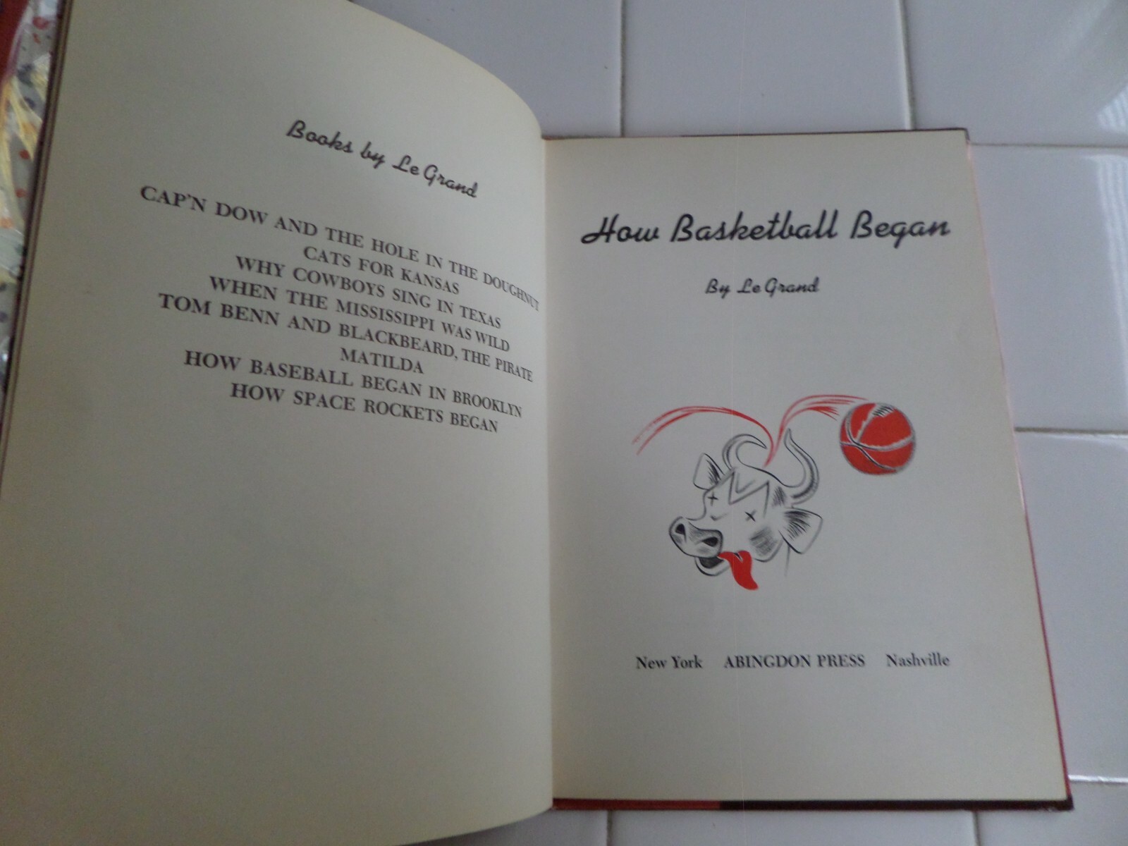 How Basketball Began,1962(VINTAGE Children’s Book; Dust Jacket)