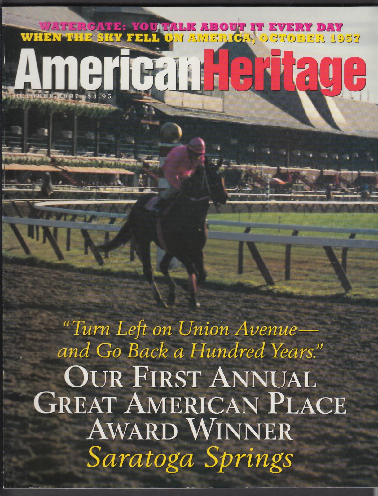 AMERICAN HERITAGE Saratoga Springs Watergate William James Pragmatism + 10 1997