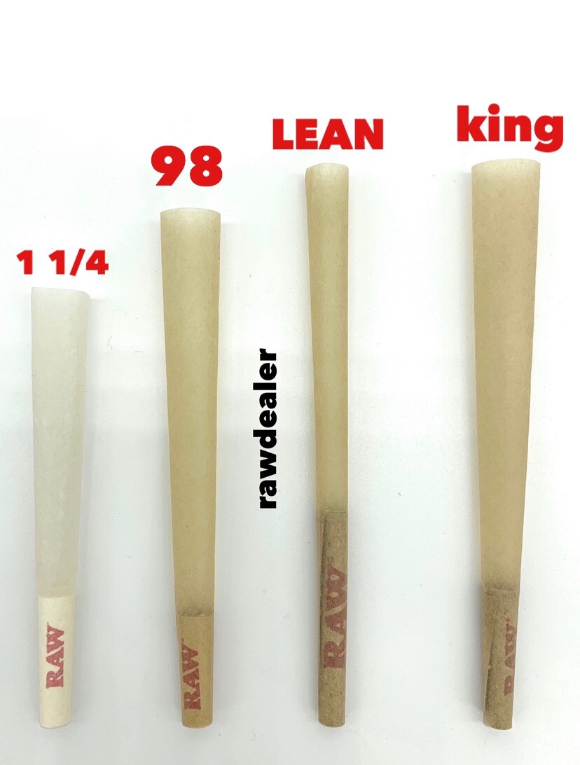 RAW Classic king Size Cone(50 Pack)+ steel slide lock cone case holder
