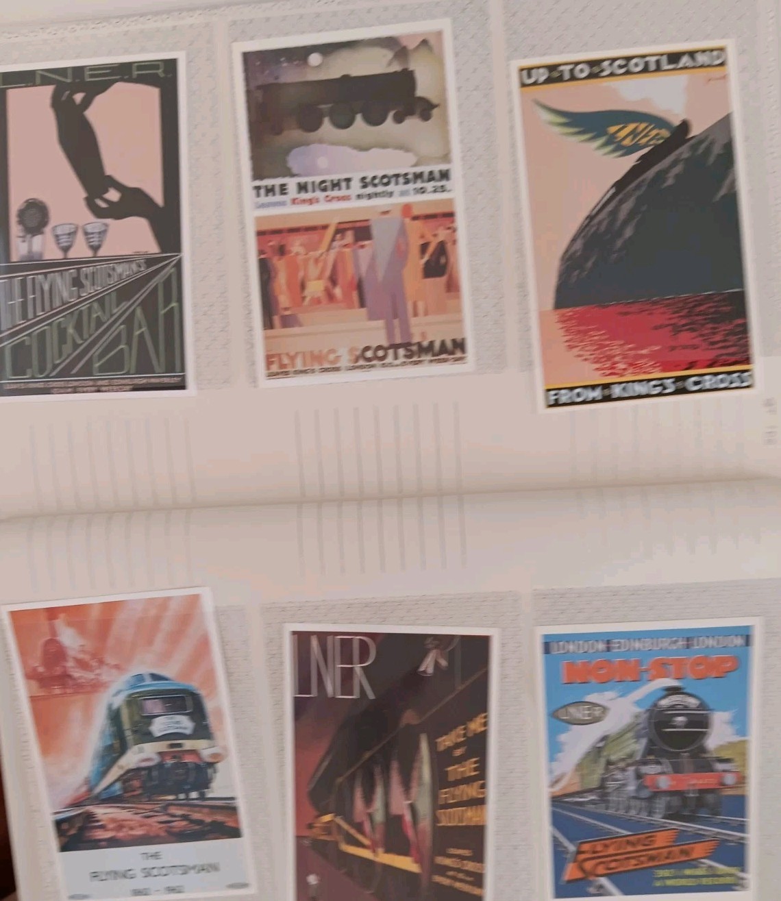 Steam Train Postcards. 4 Books Each Containing Approx 50 Cards Mostly LNER.