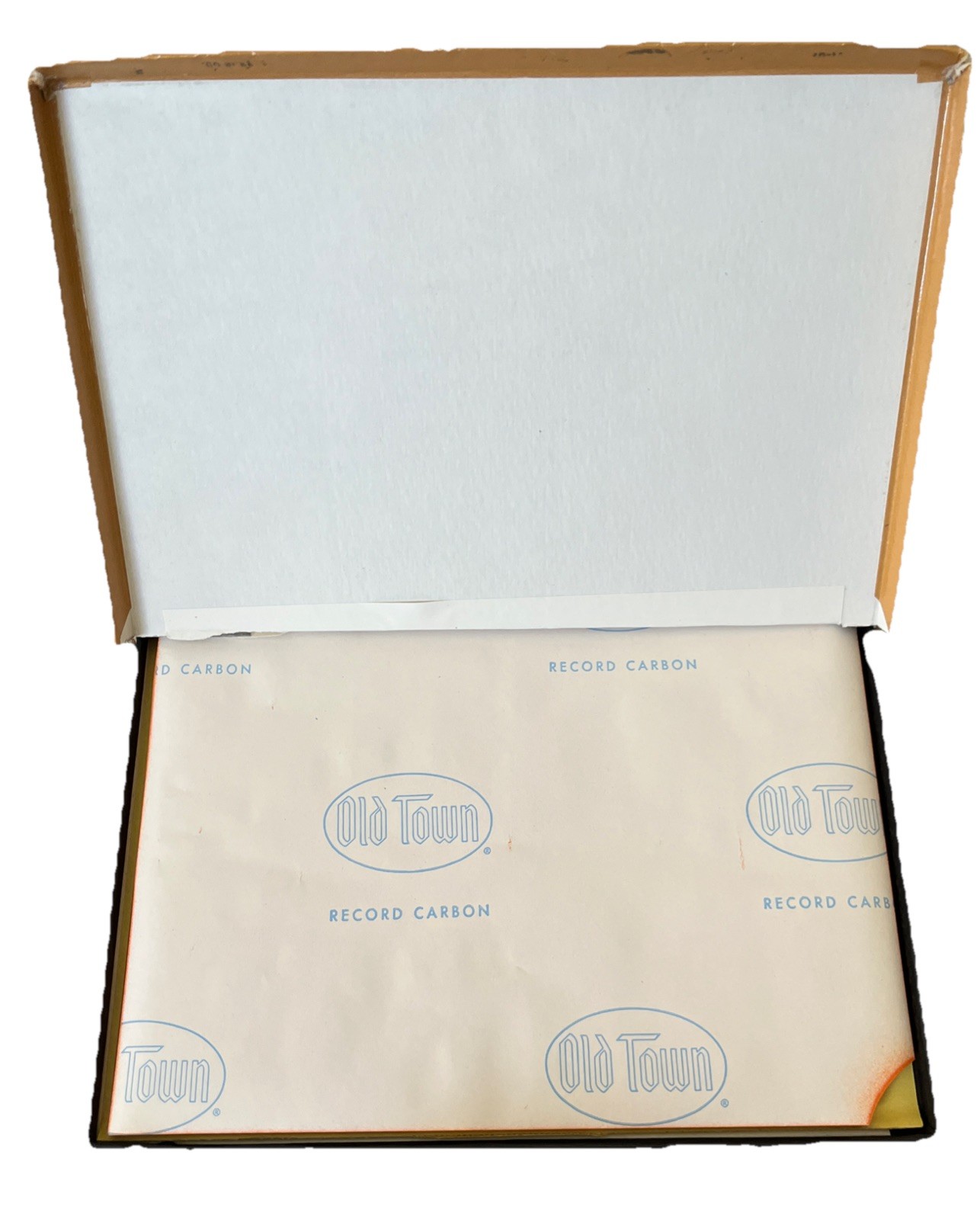 VTG Old Town Orange Record Carbon Paper Open Box 9×12 – 30 Sheets