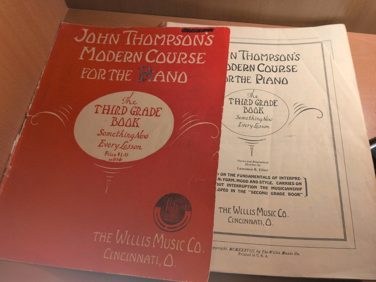 1938 JOHN THOMPSON’S MODERN COURSE FOR THE PIANO Third Grade Book