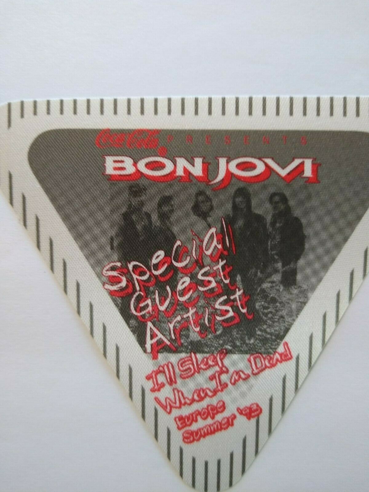 Bon Jovi Backstage Pass I’ll Sleep When I’m Dead Tour 1993 Hard Rock Concert