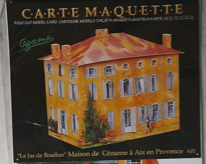 Carte Maquette Fold Out Model Card Maison de Cézanne Le Jas de Bouffan A01 1991