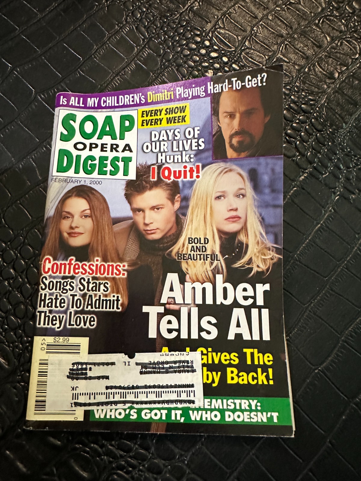 FEBRIARY 1 2000 – SOAP OPERA DIGEST vintage soap opera magazine