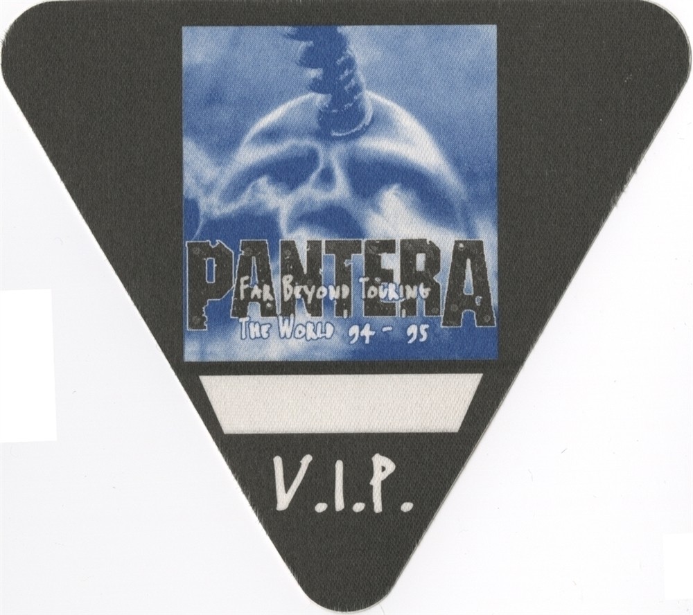 Pantera 1994 Far Beyond Driven concert tour VIP Backstage Pass