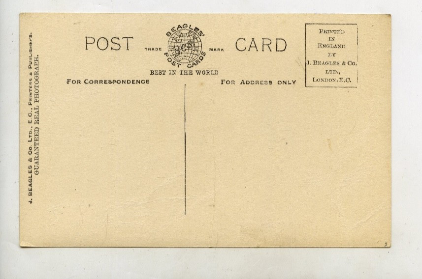 1919 AVIATION POSTCARD 1st CROSSING OF ATLANTIC NON-STOP FLIGHT VICKERS N858