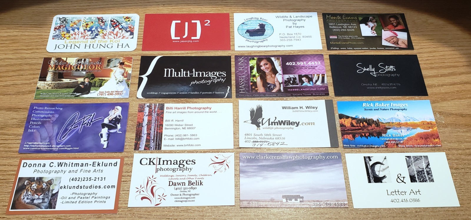 🔥 LOT of 100 ARTIST/ART Related BUSINESS CARDS for BUSINESS CARD COLLECTION L15