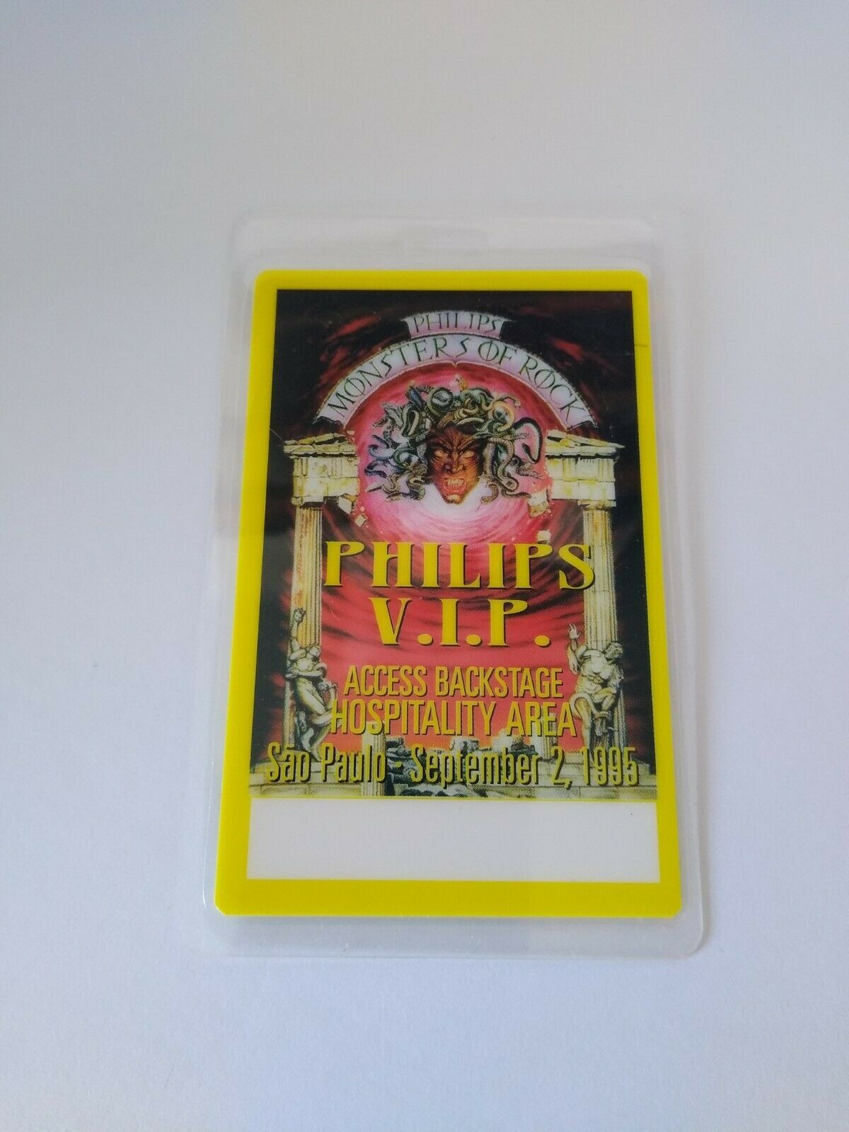 Monsters Of Rock Heavy Metal Music VIP Backstage Pass Ozzy Osbourne Alice Cooper