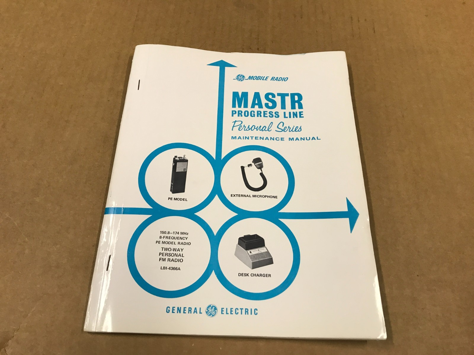 Vtg General Electric Mobile Radio Master Progress Line – Personal Series Manual