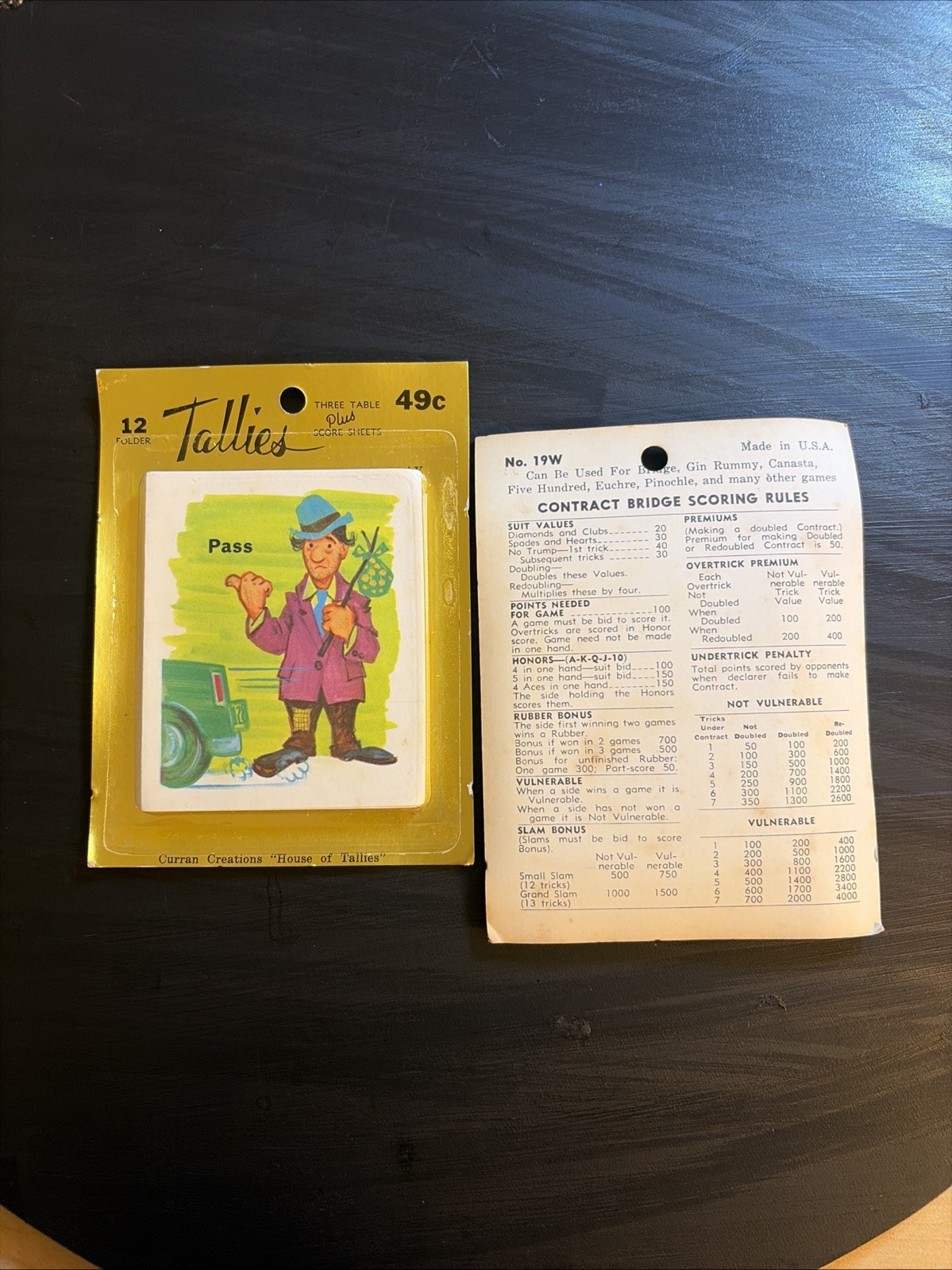 Vintage Shamrock Tally Cards Original Packaging Lot of 2