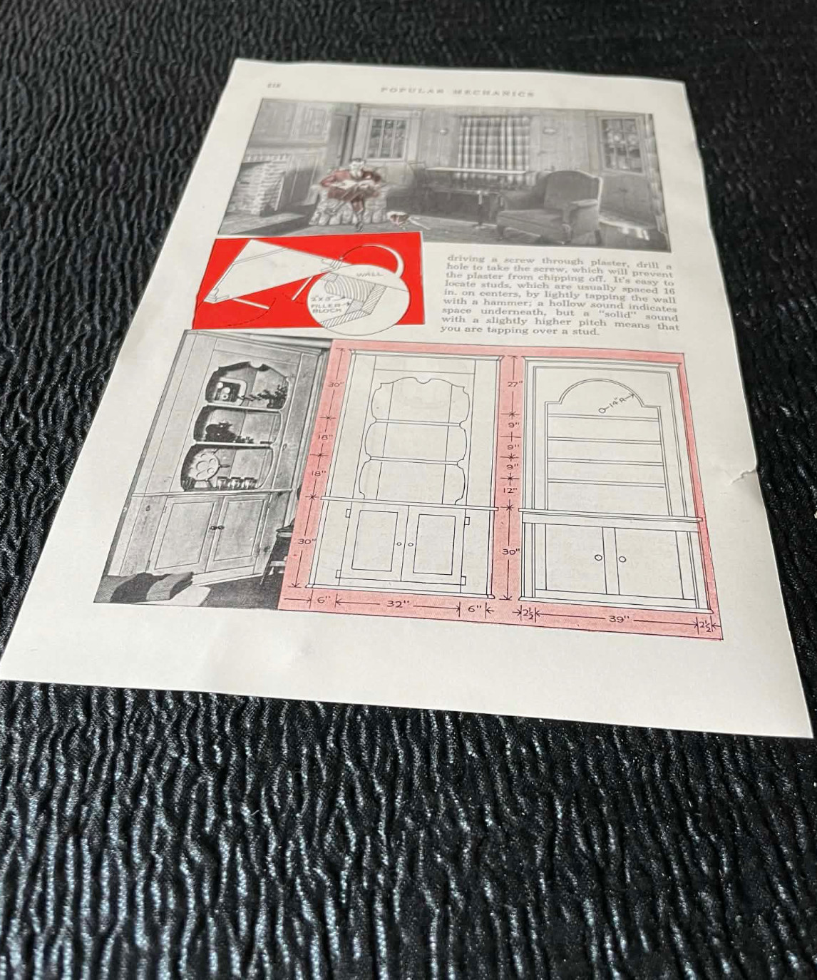 Corner Cabinets Craftsman Section Old Article 1940s Popular Mechanics